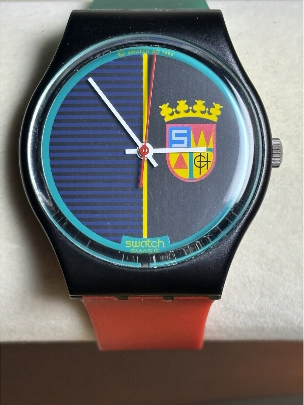 SIR SWATCH19 Originals New Gent SUOB169 Unisex Multicolor 3ATM Quartz Watch